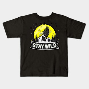 Wilderness Wolf Kids T-Shirt